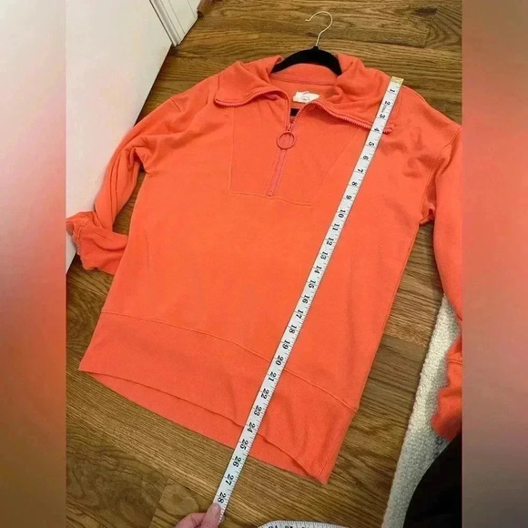 Lou & Grey Signaturesoft Coral Pink Zip Up Shirt size Small - Picture 7 of 9